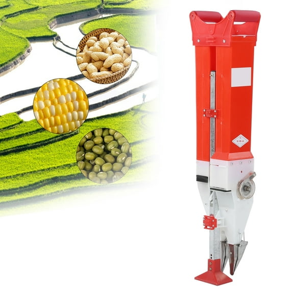 LHCER Seeding Machine,Portable Fertilizer Seeder Corn Planter Soybean Peanut Seeding Machine Garden Accessory