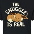 thumbnail image 3 of Pokémon - The Snuggle Eevee - Juniors Cropped Cotton Blend T-Shirt, 3 of 4