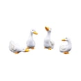 thumbnail image 3 of LOVIVER 4 Pcs Statue de Jardin en Résine Duck Mignonne Cadeaux Sculpture pour Table Intérieure Étang, 3 of 8