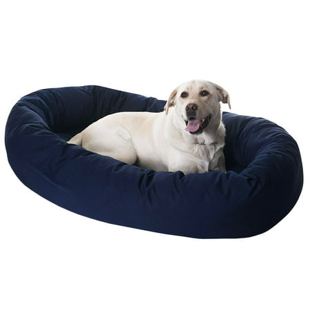UPC: 0788995611523 | Majestic Pet | Poly/Cotton Bagel Pet Bed For Dogs  Blue  Extra Large