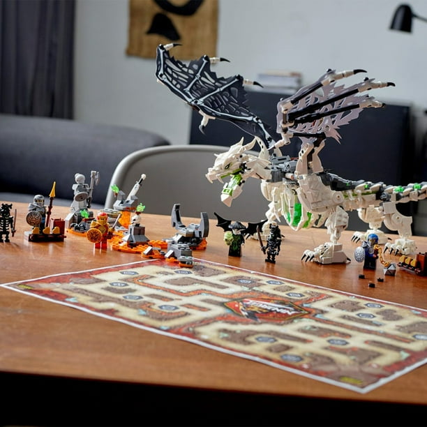 LEGO 71721 NINJAGO Skull Sorcerers Dragon Building Set & Board