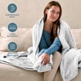 thumbnail image 4 of Bare Home Plush Sherpa Bed Blanket - Fluffy & Soft - Reversible - Lightweight - King, White, 4 of 10