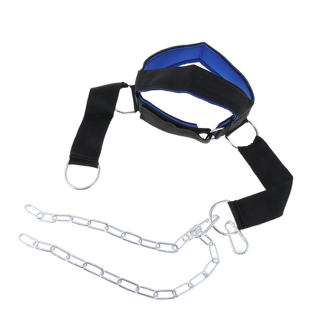Arnés para Cabeza Cuello Fuerte Fuerza Ejercicio Correa Ejercitador Cinturón de Fitness Equipo Fortalecedor Cadena de Soporte DYNWAVEMX Arnés para la cabeza del cuello
