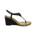 thumbnail image 3 of Lauren Ralph Lauren Womens Jeannie Faux Leather Logo Wedge Sandals, 3 of 3