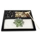 thumbnail image 2 of de bandeja de arena para jardín de meditación, de decoración budista de guijarros de rastrillo relajante, para escritorio, casa de té, perfke Bandeja de arena de meditación, 2 of 9