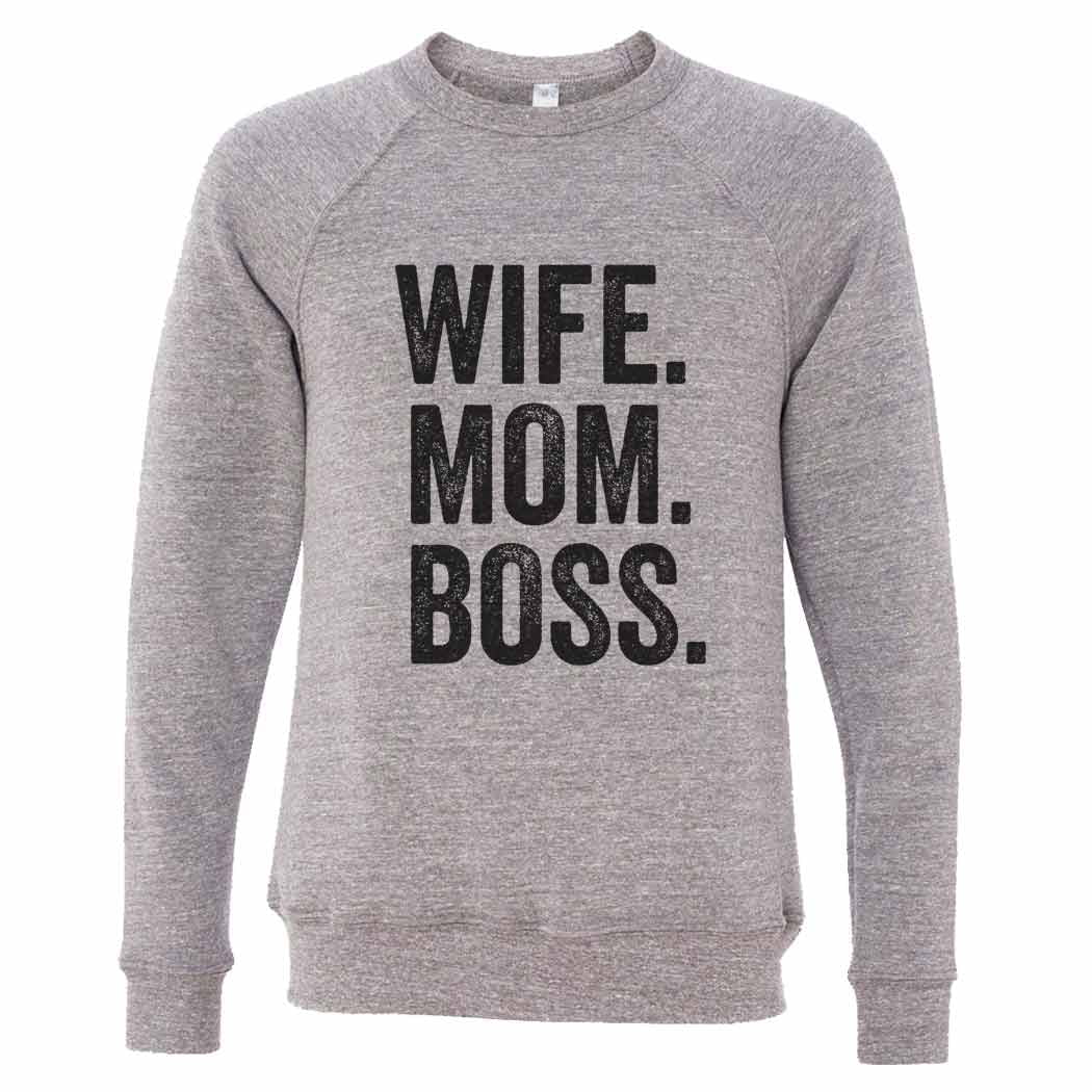 wife mom boss hoodie