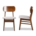 thumbnail image 6 of Bowery Hill Grey and Brown Finished Wood 2-Piece Dining Chair Set, 6 of 8