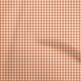thumbnail image 1 of oneOone Rayon Orange Fabric Check Craft Projects Decor Fabric Printed By The Yard 56 Inch Wide, 1 of 5