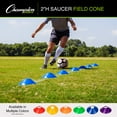 thumbnail image 5 of Champion Sports Flexible Saucer Field Cone for Sports and Athletics, Pack of 48, Assorted - 7.5", 7.5 Inch Diameter, 5 of 5