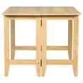 thumbnail image 6 of 47" Extendable Dining Table for 4, Wood Rectangle Transformer Kitchen Breakfast Nook with Drop Leaf, Space-Saving Folding Craft Table for Living Room, 6 of 9
