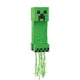 thumbnail image 1 of Piñata Minecraft 3D de cartón verde y papel crepé de 21 cm, 1 of 1