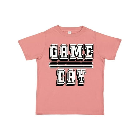 

Inktastic Thanksgiving Game Day Distressed in Black Gift Toddler Boy or Toddler Girl T-Shirt