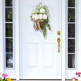 thumbnail image 2 of 2024 Newest Cream Hydrangea Door Hanger Basket Wreath,Summer Wreath,Farmhouse Door Hanger Wildflower Basket Wreath,Home Porch Farmhouse Decor,Farmhouse Door Hanger Wildflower Basket Wreath, 2 of 9
