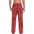 thumbnail image 2 of FREEAMG Chinese Golden Dragon Pajama Pants for Men, Men's Separate Bottoms, Comfortable Sleep Lounge Pj Pants, 2 of 7