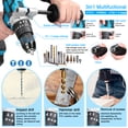 thumbnail image 3 of Amdohai Household 80Nm Multifuctional 21V Electric Drill 2 Speed Control 3 Working Modes Stepless Speed Regulation, 3 of 8