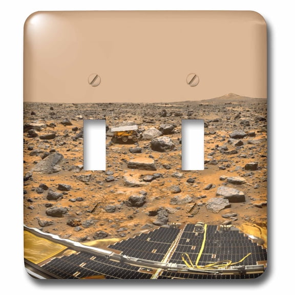 3dRose, Mars Surface Space Theme Science, double toggle switch