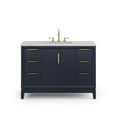 thumbnail image 2 of Water Creation Elizabeth 48" Wood Single Bathroom Vanity in Blue and Gold, 2 of 7