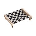thumbnail image 3 of Pet Cat Window Perch Lounge Cat Shelf Estable Para Gatos De Interior Ahorro De Espacio Black White Grid Sunnimix Percha para ventana de gato, 3 of 8