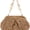 Brown, variant on KKLDOGS Handwoven Straw Clutch Bag for Women Summer Vacation Evening Handbag Boho Resort Raffia Crochet Clutch Purse