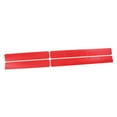 thumbnail image 2 of 4 piezas de fibra de carbono 3D, cubierta de placa de desgaste de umbral de puerta de furgoneta de vehículo de coche de fibra de carbono 3D, adhesivo rojo Macarena Cubierta de placa de desgaste de umbral de puerta, 2 of 6