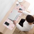 thumbnail image 3 of Long Mouse Pads for Desk,Ballet Swan Princess Pattern Desk Mats on Top Of Desks, Desk Mouse Pad Extra Large with 3mm Non-Slip Base and Stitched Edge for Gaming,Office,Work,Home 31.5"x11.8", 3 of 6
