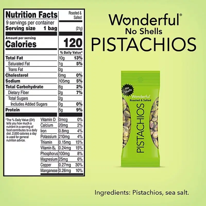 Wonderful Pistachios Variety Pack, 0.75 oz., 21 pk