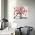 thumbnail image 3 of COMIO Modern Artwork Pink Flowers Canvas Print Wall Art Decor - Perfect for Girls Bedrooms and Living Spaces, 3 of 4