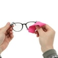 thumbnail image 2 of Unique Bargains 10 Pcs Reusable Glasses Cleaning Cloth for Glasses 3.94"x3.94" Rose Red, 2 of 5