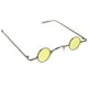 thumbnail image 2 of EeaseMX Gafas de sol con montura redonda pequeña, creativas, decorativas, para fiesta y playa, para hombres y mujeres (amarillas), 2 of 8