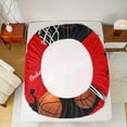thumbnail image 5 of Manfei Basketball Queen 4-Piece Reversible Boys Sport Gamer Sheet Set, 5 of 7