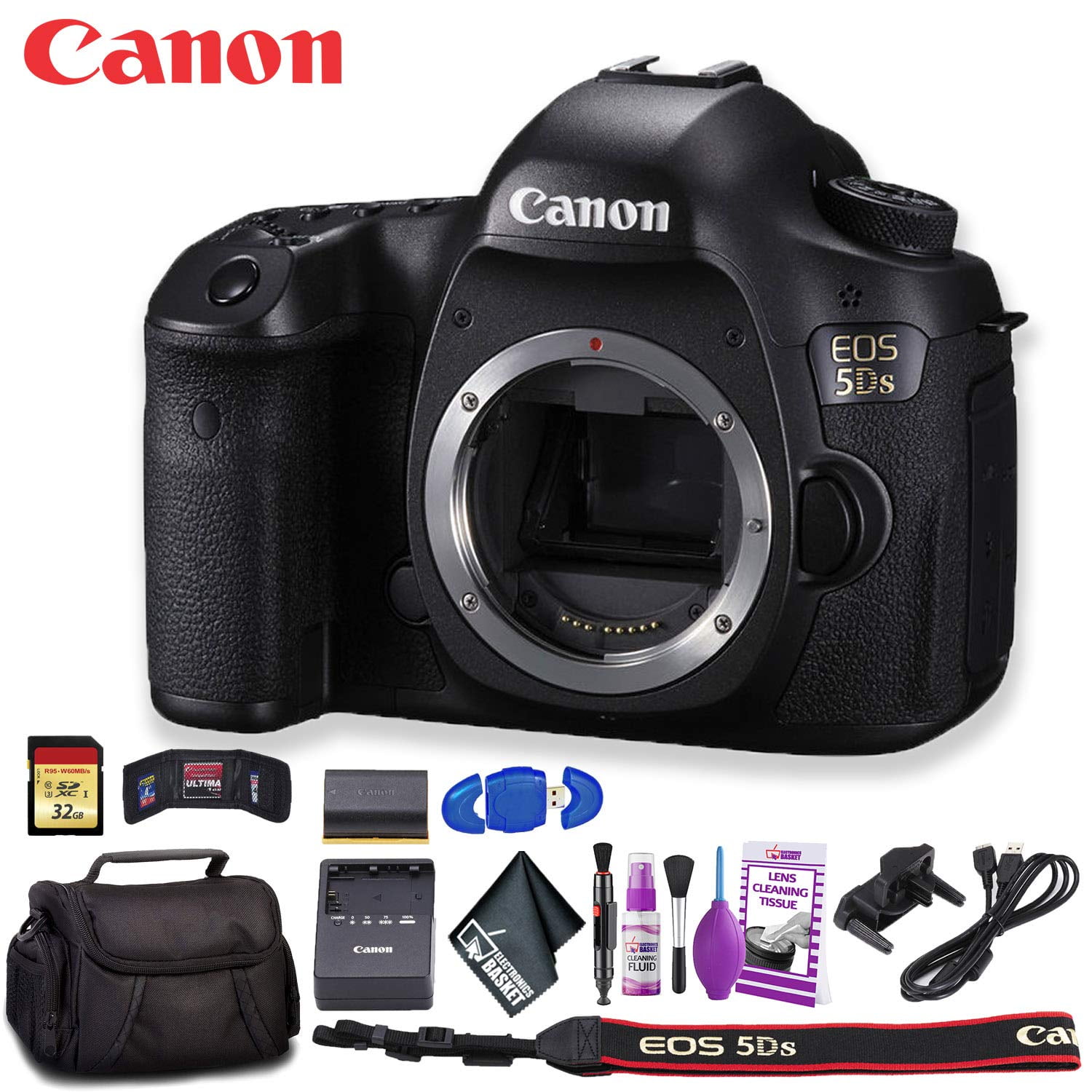 Canon EOS 5DS DSLR Camera (Intl Model) Plus Kit(International Model)