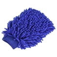 thumbnail image 1 of Unique Bargains Large Double-Side Microfiber Soft Chenille Dusting Wash Mitten Dark Blue, 1 of 5