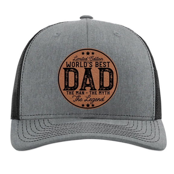 Worlds Best Dad Hat - Fathers Day Gifts From Wife Daughter Son - Dad Birthday Gifts from Daughter Son - Christmas Gifts For Men - Richardson 112 Trucker Hat - New Dad Gifts