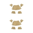thumbnail image 4 of Thinsony 5 Jupes Hawaïennes Colorées pour Célébration à Thème Tropical Papier Raphia 2Ensemble, 4 of 6