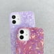 thumbnail image 3 of Funda protectora de TPU con textura Imd de media cobertura para iPhone 11 Pro (morado y naranja), 3 of 5