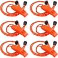 thumbnail image 1 of Zshan 6pcs Safety Rescue Whistle with Adjustable Reflective Lanyard Emergency Plastic Whistle Ocean Whistle, 1 of 5