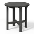 thumbnail image 2 of WestinTrends Malibu Outdoor Side Table – All-Weather Poly Lumber Adirondack Round Patio End Table, Gray, 2 of 12