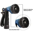 thumbnail image 2 of GREEN MOUNT Water Hose Nozzle Spray Nozzle, Metal Garden Hose Nozzle with Adjustable Spray Patterns, Perfect for Watering Plants, Washing Cars and Showering Dogs & Pets, Blue, 2 of 7