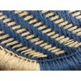 thumbnail image 2 of Natural Geo Moray Accent Stool - Handwoven Blue Striped, 2 of 4