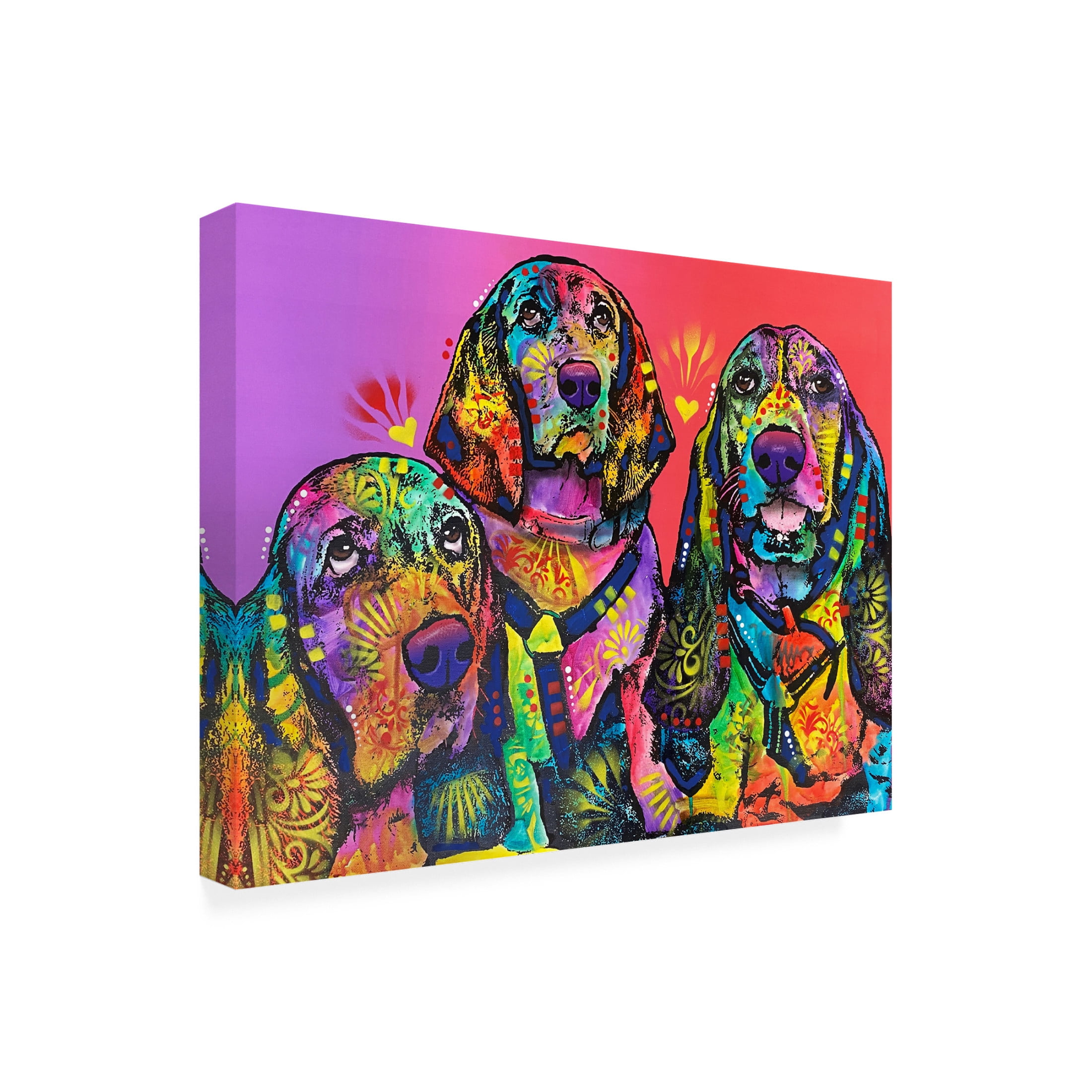 Canvas Wall Art - Dean Russo- Exclusive 'Amigos' Wall Art for Living Room, Bedroom, or Office Décor by Trademark Fine Art - 24 x 18 Inches