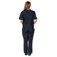 thumbnail image 4 of M&M SCRUBS Women Scrub Set V-Neck Medical Scrub Tops and Drawstring Pants - Pack of 6 Set (Dark Navy Blue, XX-Small), 4 of 7