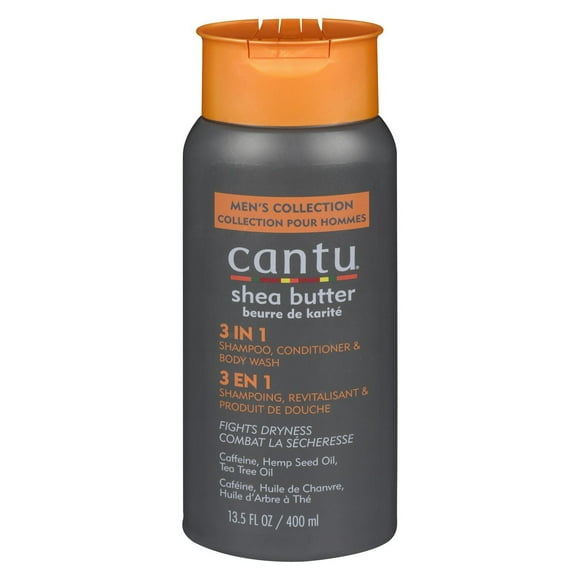 Cantu 3 en 1 Shampooing, Revitalisant et Produit de Douche