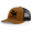 Caramel/Black, variant on Mens Black Lab Duck Hunting Embroidered Mesh Back Trucker Hat-Charcoal/Black