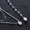 Silver, variant on New Zirconium Water Drop Necklace Stone Back Chain