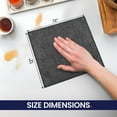 thumbnail image 4 of Canadian Linen Microfiber Cleaning Cloth, 24 Pack, 12"x12", Highly Absorbent Soft Reusable Washable Quick Dry Dish Cloth for Kitchen Home Window, Grey, 4 of 9