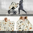 thumbnail image 7 of Honeii Dogs Funny Pets print 2-in-1 baby car seat canopy doubles as a nursing cover, fitting both genders & measuring 39x27.5in, 7 of 7