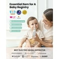 thumbnail image 3 of Grownsy Baby Nasal Aspirator Nose Sucker Nose Cleaner Rechargeable, White, 3 of 11