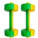 thumbnail image 3 of 1 par de mancuernas de plástico para niños, juguete para levantamiento de pesas, equipo de gimnasia, accesorios de educación temprana para niños, gimnasio en casa (verde y amarillo), 3 of 7