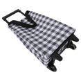 thumbnail image 4 of BRIGHTFUFU Carrito de compras plegable Carrito de compras portátil con asa Bolsa de mano plegable para comestibles Bolsa de compras con ruedas liviana Bolsa de comestibles reutilizable, 4 of 7