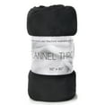 thumbnail image 5 of Soft Cozy Plush 60”L x 50”W Lightweight Reversible Microfiber Sherpa Throw Blanket for Adults, Kids, Pets, Beds, Couches and Loveseats in Midnight Black, 5 of 7